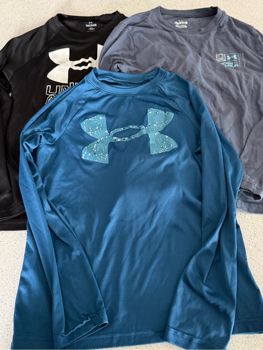 Under Armour Teal Blue Long-Sleeve Performance Tee